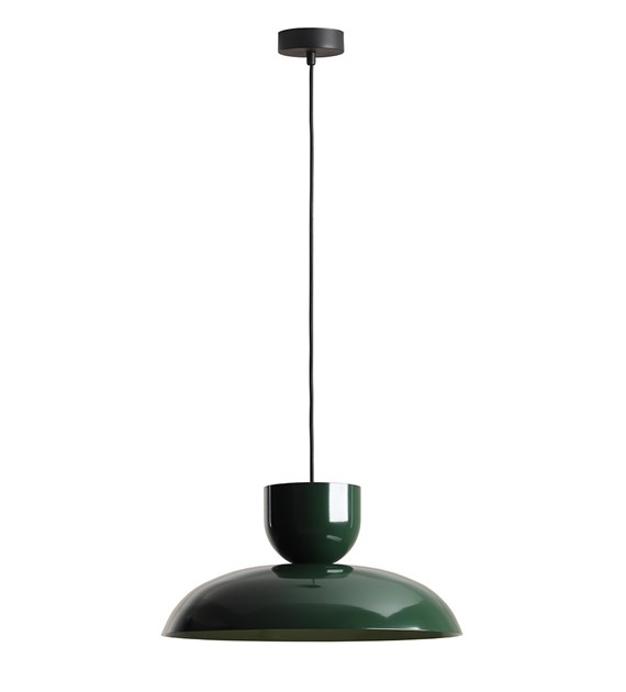Ella Ø47 Vert foncé suspension De Artera - Elle diffuse une lumière agréable et convient parfaitement à la table à manger, au salon ou à l'entrée.