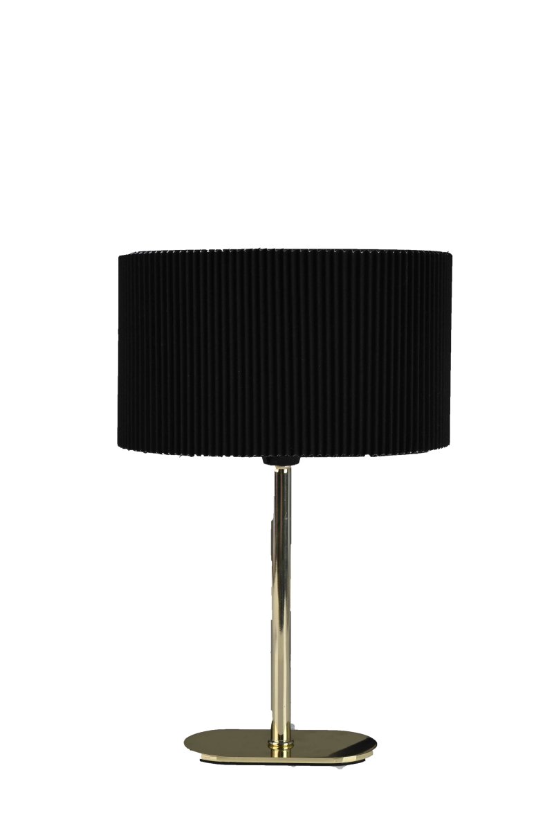Ove 28cm Or lampe de table De Pixie Design - Livr&eacute; avec un c&acirc;ble noir de 2 m avec interrupteur d'alimentation et prise murale.