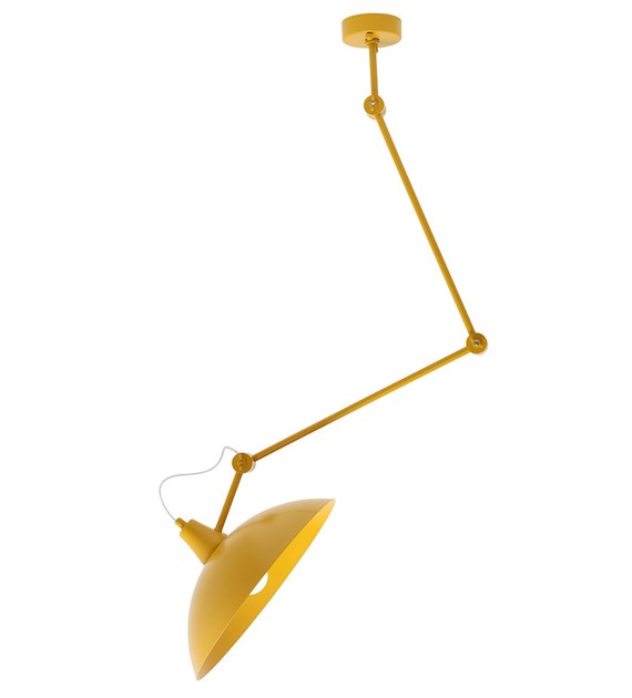 Melos Ø37 Jaune suspension De Artera - Suspendu au plafond grâce à trois articulations, il est réglable individuellement.