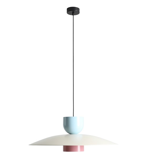 Nutta Ø65 Multicolore suspension De Artera - Avec ses douces couleurs crème, rose clair et bleu clair, elle s'intègre harmonieusement à tous les intérieurs.