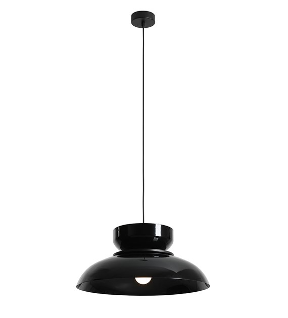 Aldo Ø47 Noir suspension De Artera - Idéale au-dessus de la table à manger, dans la cuisine ou le salon, elle offre une lumière directe et décorative.