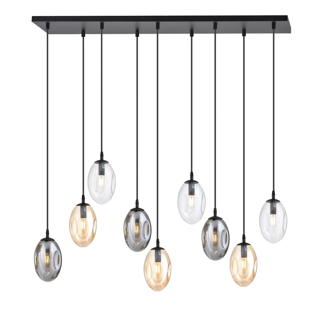 Astral 100cm Multicolore suspension De Emibig Lighting - Elle est idéale au-dessus d'une table à manger ou dans un espace ouvert, où elle s'intègre harmonieusement à son environnement et devient un point focal naturel.