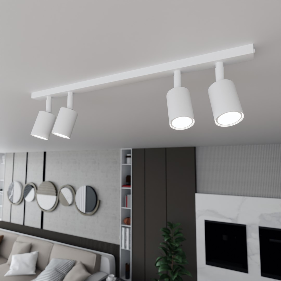 Flash 4 Blanc spot De Emibig Lighting - La série Flash est la solution parfaite pour ceux qui apprécient un design simple sans compromettre la qualité.