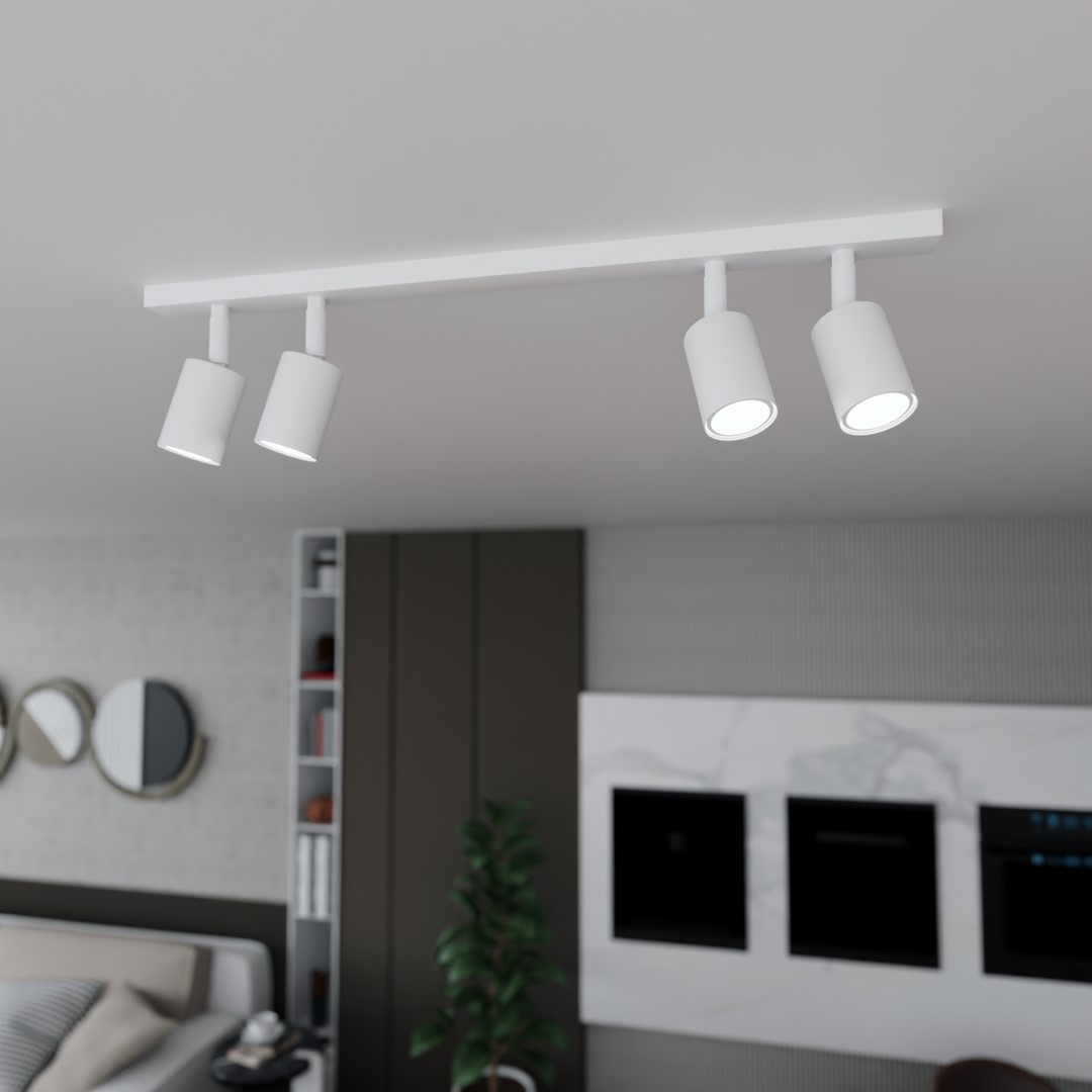 Flash 4 Blanc spot De Emibig Lighting - La série Flash est la solution parfaite pour ceux qui apprécient un design simple sans compromettre la qualité.
