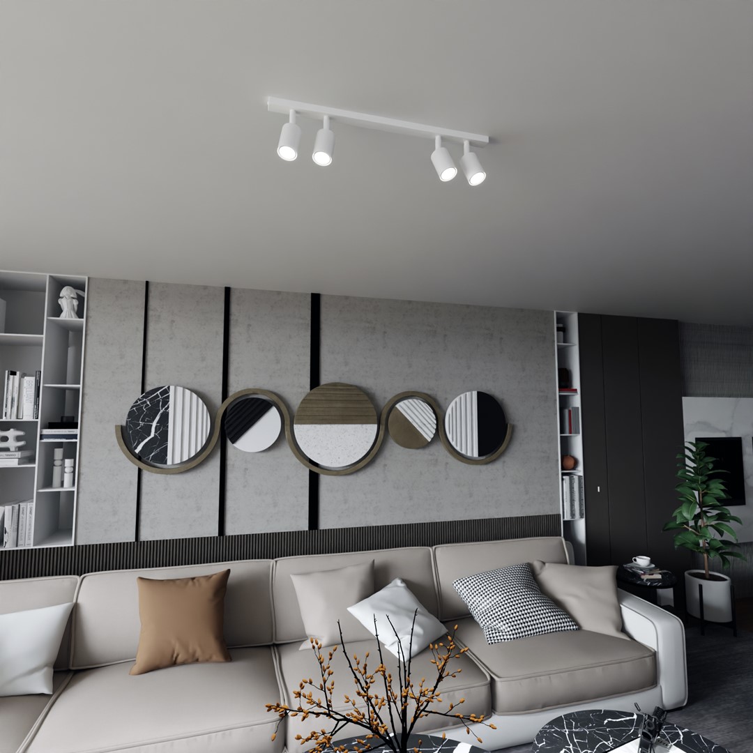 Flash 4 Blanc spot De Emibig Lighting - La série Flash est la solution parfaite pour ceux qui apprécient un design simple sans compromettre la qualité.