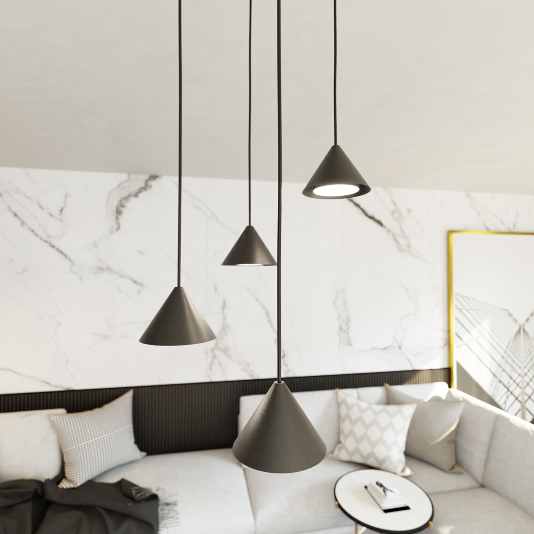 Elit Premium Ø30 Noir suspension De Emibig Lighting - Elit est une lampe unique au design moderne et minimaliste.