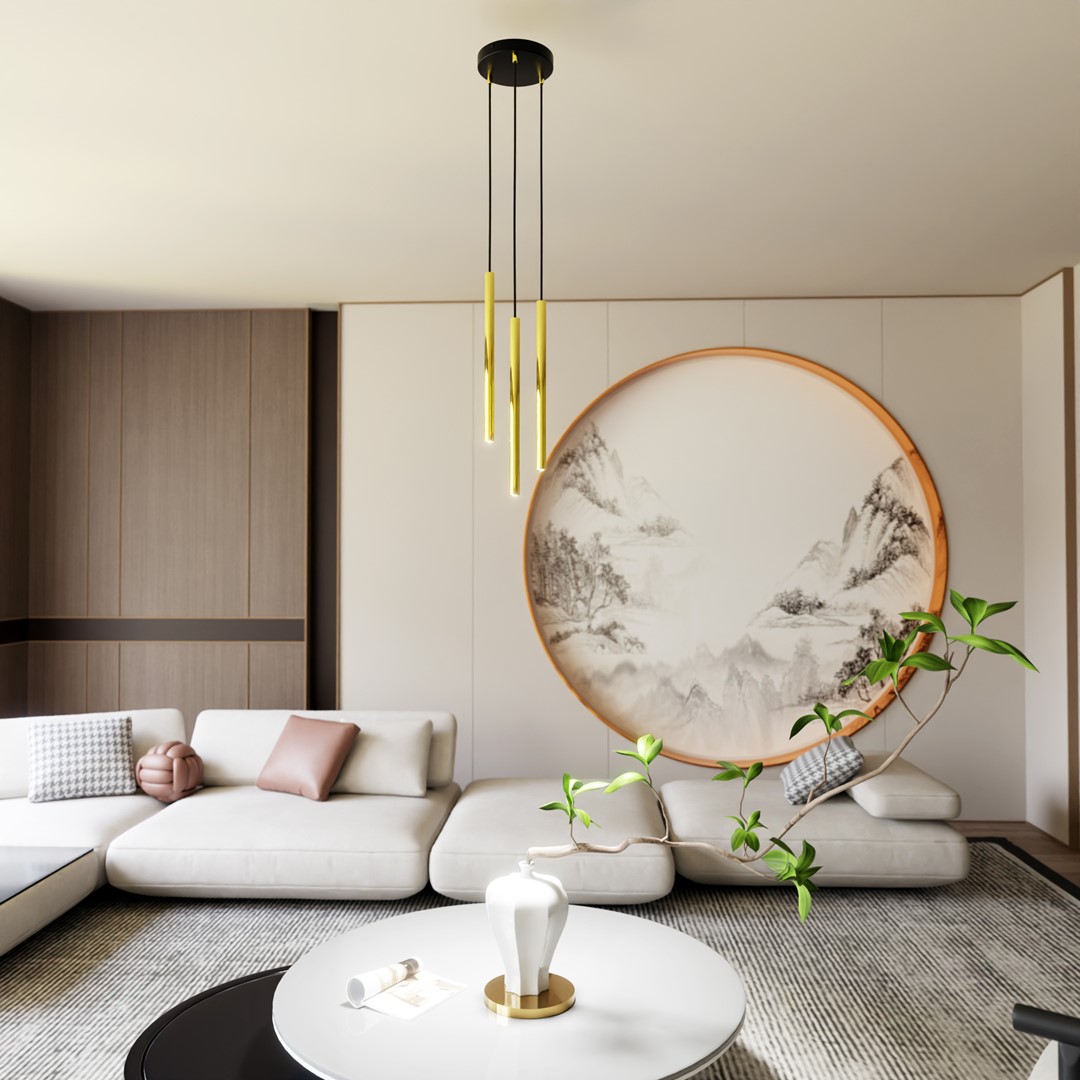 Selter Ø20 Or suspension De Emibig Lighting - La s&eacute;rie Selter est un excellent choix pour ceux qui souhaitent ajouter un charme sophistiqu&eacute; et un glamour subtil &agrave; leur maison.