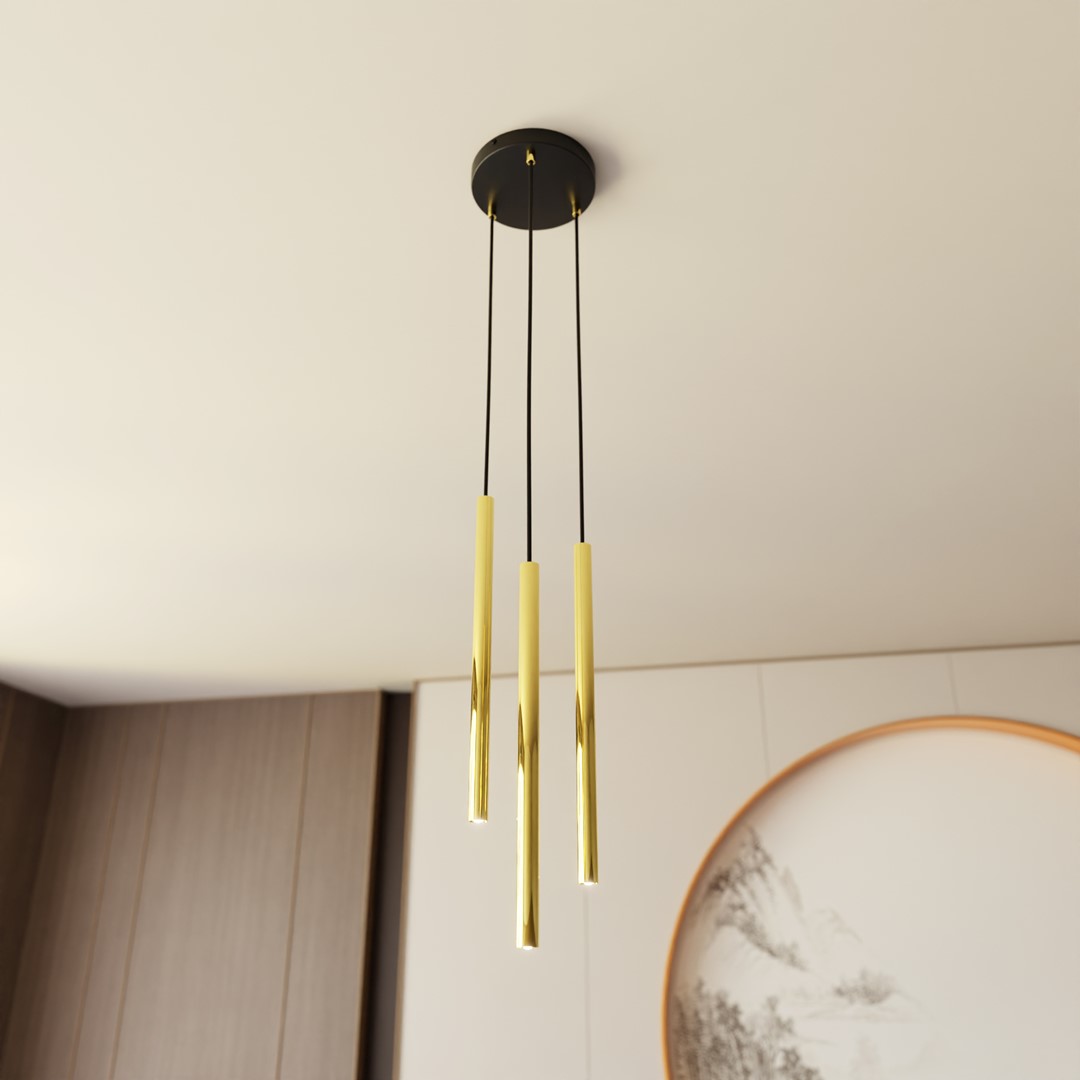 Selter Ø20 Or suspension De Emibig Lighting - La s&eacute;rie Selter est un excellent choix pour ceux qui souhaitent ajouter un charme sophistiqu&eacute; et un glamour subtil &agrave; leur maison.