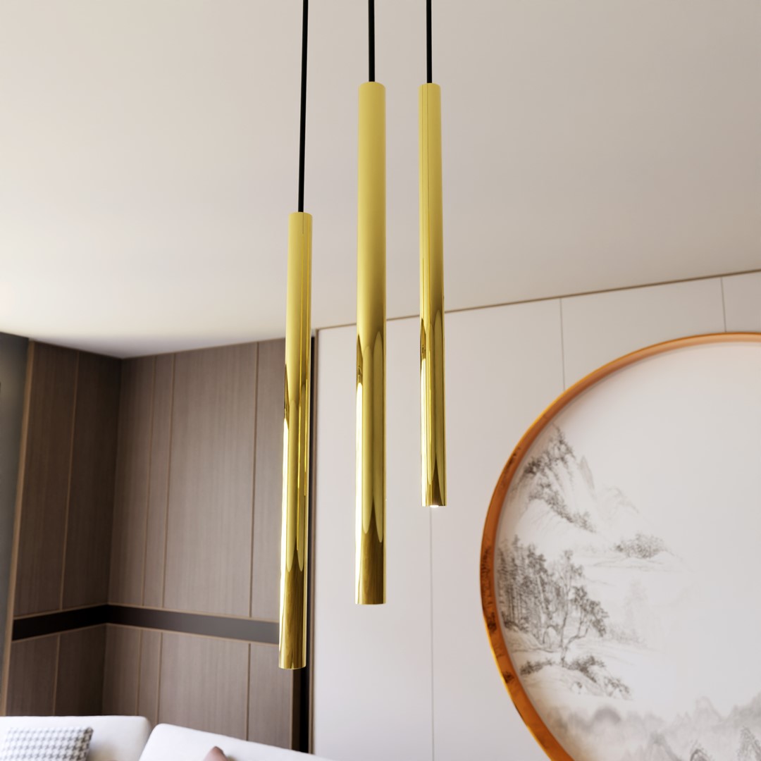 Selter Ø20 Or suspension De Emibig Lighting - La s&eacute;rie Selter est un excellent choix pour ceux qui souhaitent ajouter un charme sophistiqu&eacute; et un glamour subtil &agrave; leur maison.