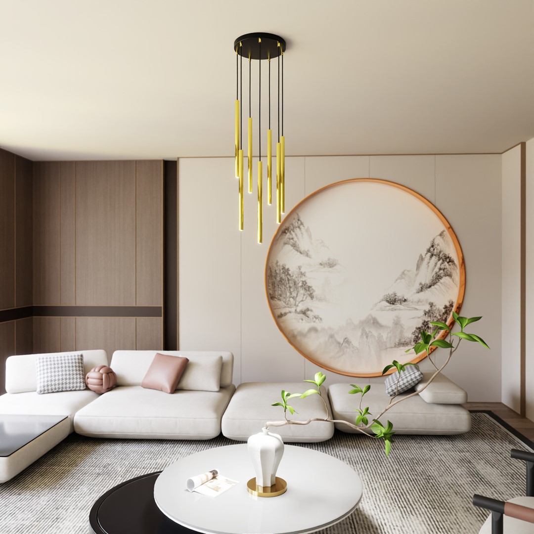 Selter Ø30 Or suspension De Emibig Lighting - La s&eacute;rie Selter est un excellent choix pour ceux qui souhaitent ajouter un charme sophistiqu&eacute; et un glamour subtil &agrave; leur maison.