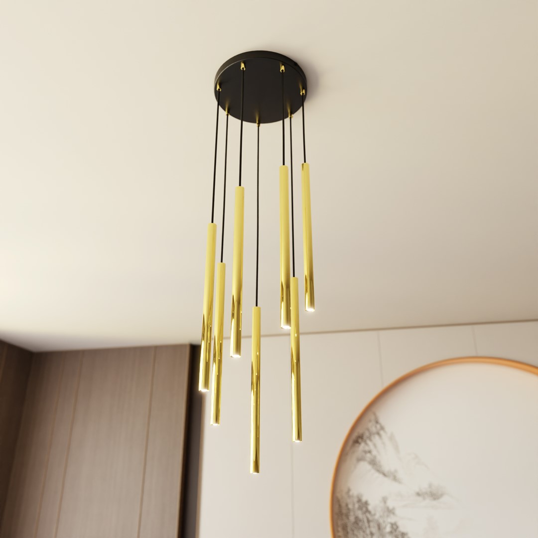 Selter Ø30 Or suspension De Emibig Lighting - La s&eacute;rie Selter est un excellent choix pour ceux qui souhaitent ajouter un charme sophistiqu&eacute; et un glamour subtil &agrave; leur maison.