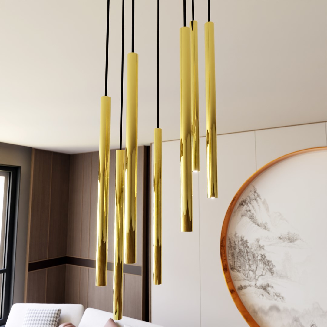 Selter Ø30 Or suspension De Emibig Lighting - La s&eacute;rie Selter est un excellent choix pour ceux qui souhaitent ajouter un charme sophistiqu&eacute; et un glamour subtil &agrave; leur maison.