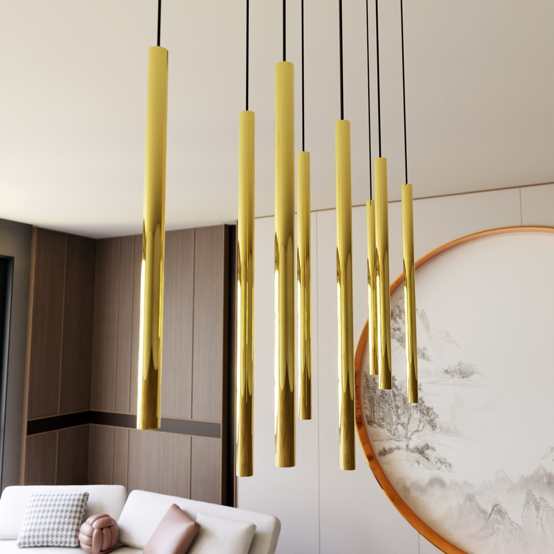 Selter 90cm Or suspension De Emibig Lighting - La s&eacute;rie Selter est un excellent choix pour ceux qui souhaitent ajouter un charme sophistiqu&eacute; et un glamour subtil &agrave; leur maison.