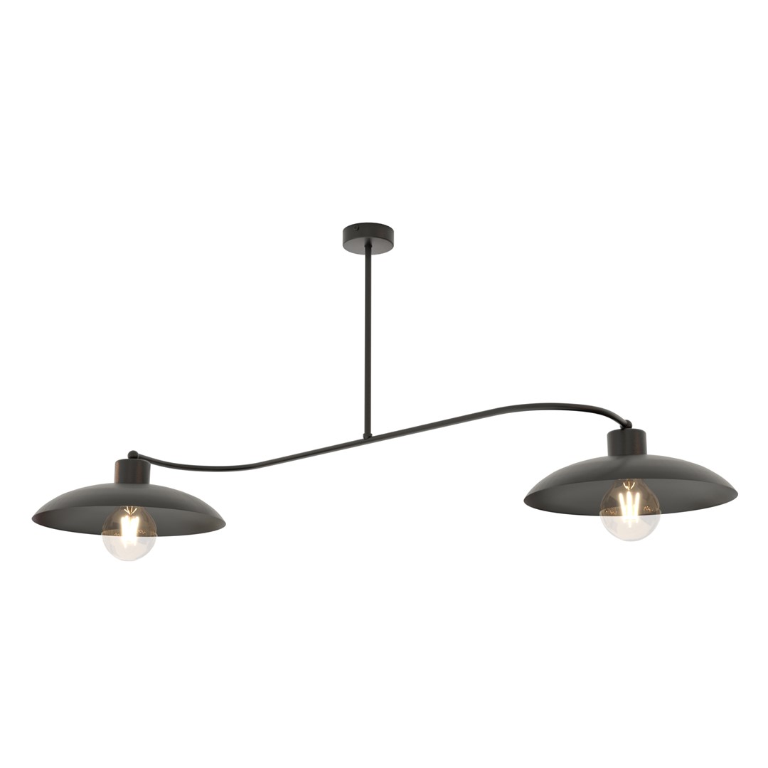 Foster 100cm Noir plafonnier De Emibig Lighting - La s&eacute;rie compl&egrave;te les int&eacute;rieurs de style industriel de mani&egrave;re &eacute;l&eacute;gante et de bon go&ucirc;t.