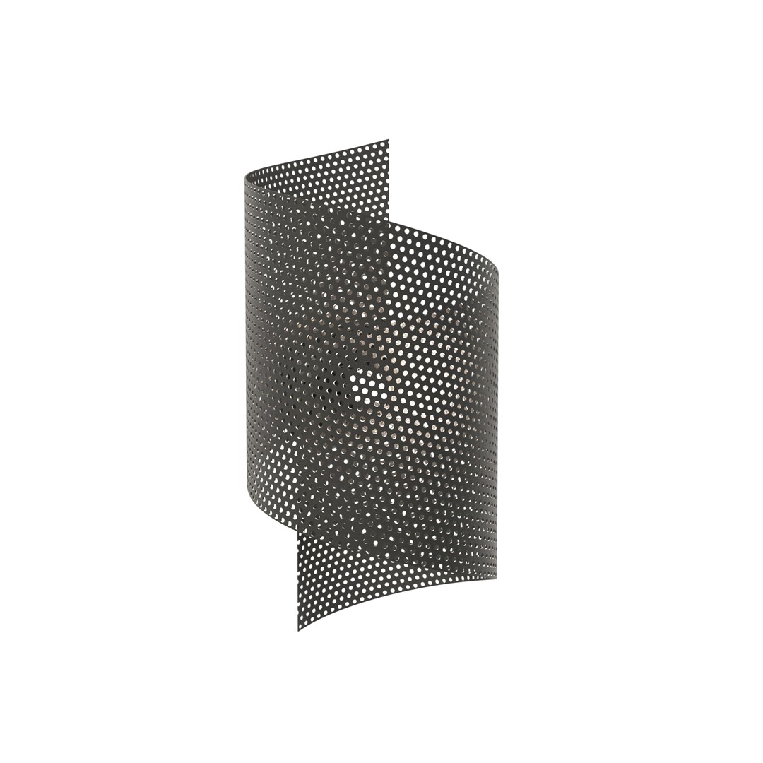 Spiral 30cm Noir applique murale De Emibig Lighting - Id&eacute;al pour &eacute;clairer les escaliers, les couloirs et les halls d'entr&eacute;e, mais aussi comme &eacute;clairage d'appoint d'ambiance dans le salon ou la chambre.