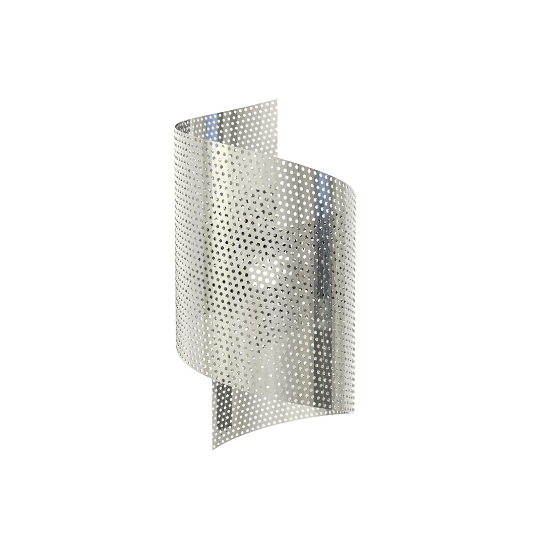 Spiral 30cm Chrome applique murale De Emibig Lighting - Id&eacute;al pour &eacute;clairer les escaliers, les couloirs et les halls d'entr&eacute;e, mais aussi comme &eacute;clairage d'appoint d'ambiance dans le salon ou la chambre.