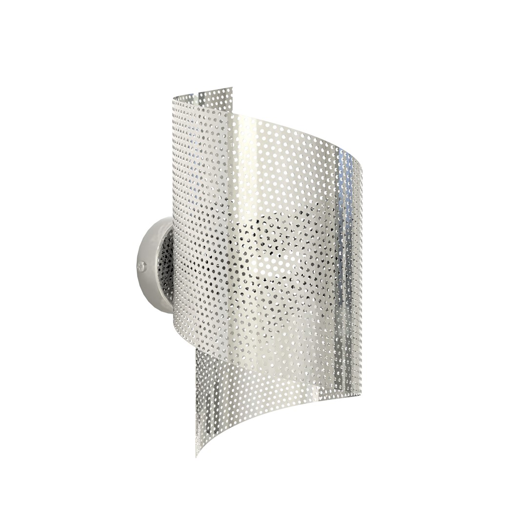 Spiral 30cm Chrome applique murale De Emibig Lighting - Id&eacute;al pour &eacute;clairer les escaliers, les couloirs et les halls d'entr&eacute;e, mais aussi comme &eacute;clairage d'appoint d'ambiance dans le salon ou la chambre.