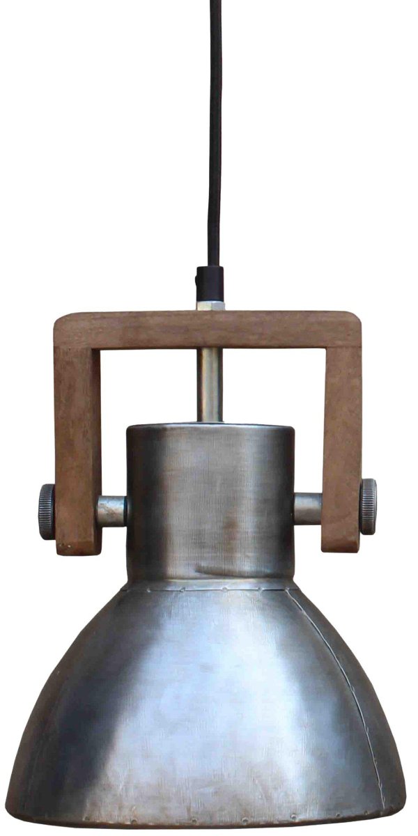 Ashby Ø20 Argent suspension De PR Home - La lampe est livr&eacute;e avec un c&acirc;ble textile noir de 3,5 m de long et une prise murale.