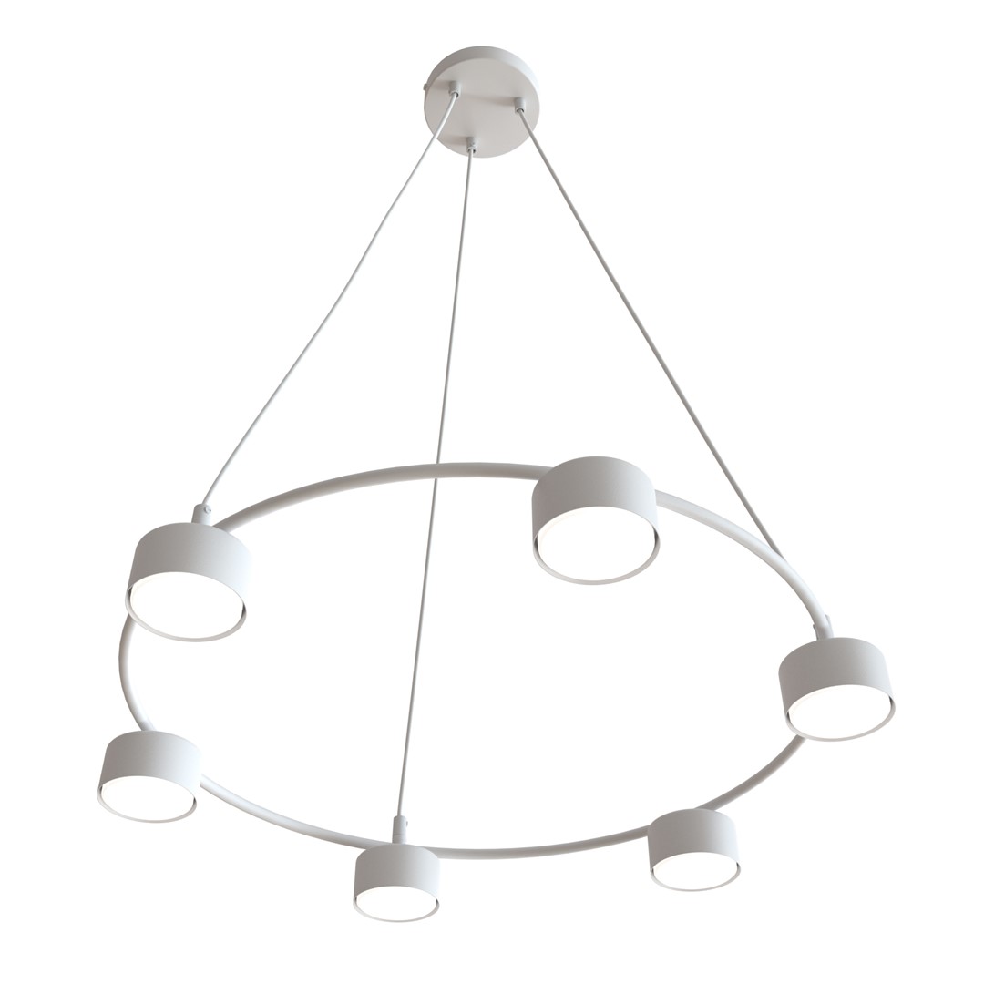 Starlit Ø64 Blanc suspension De Emibig Lighting - Une lampe suspendue minimaliste au design moderne qui impressionne par sa forme circulaire élégante.