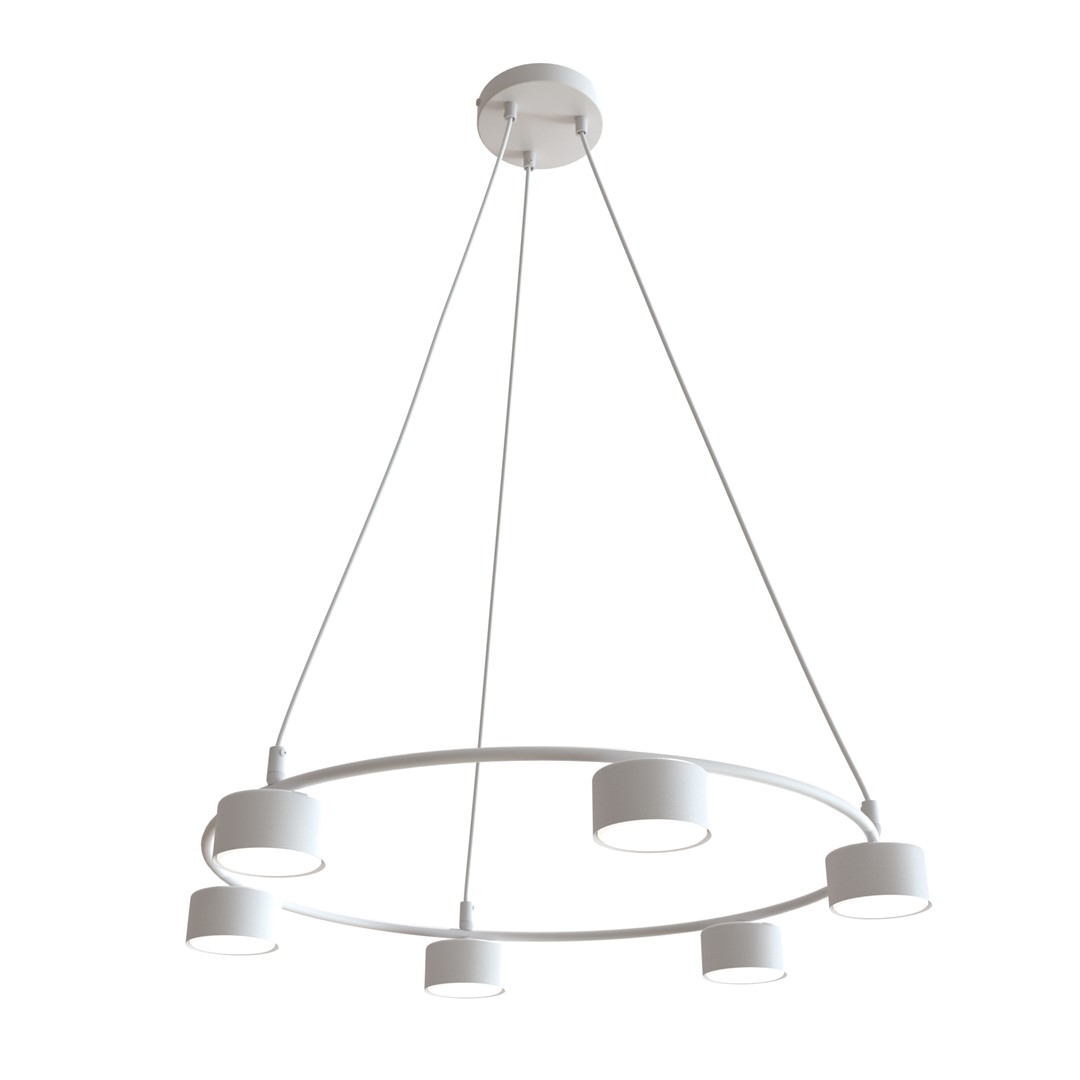 Starlit Ø64 Blanc suspension De Emibig Lighting - Une lampe suspendue minimaliste au design moderne qui impressionne par sa forme circulaire élégante.