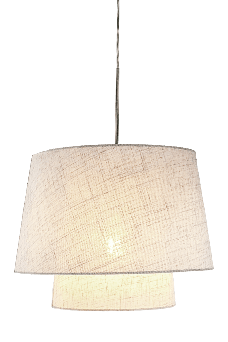 Doble Ø48 Beige suspension De Aneta Lighting - Le tissu clair conf&egrave;re &agrave; la lampe une ambiance chaleureuse et accueillante, tandis que sa forme simple lui permet de s'int&eacute;grer facilement &agrave; diff&eacute;rents styles d'int&eacute;rieur.