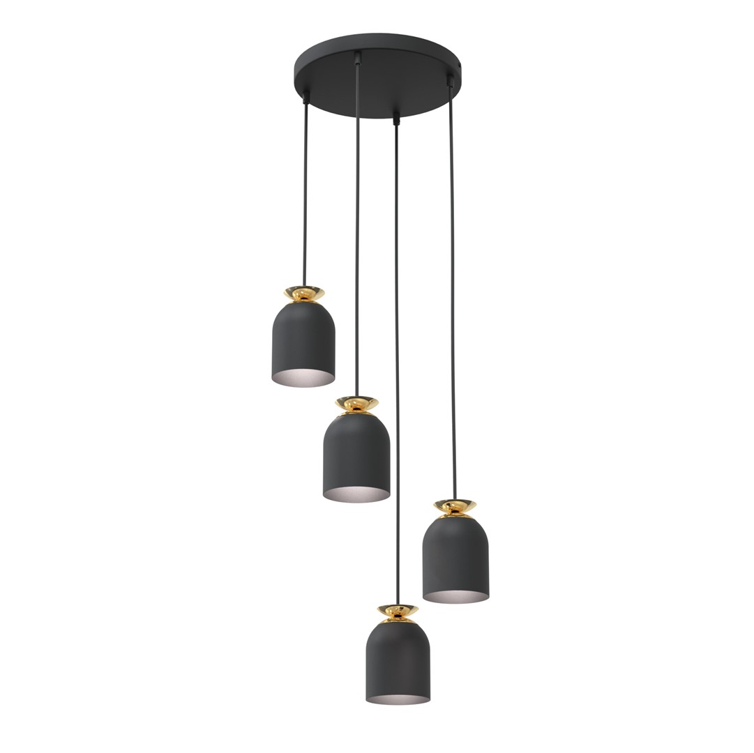 Target Ø30 Noir suspension De Emibig Lighting - Parfait pour les salons, les salles &agrave; manger et les espaces publics, Target devient un &eacute;l&eacute;ment &eacute;l&eacute;gant qui combine une touche industrielle avec une touche de luxe.