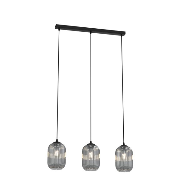 Verdi 60cm Couleur fumée suspension De Emibig Lighting - Verdi s'int&egrave;gre parfaitement dans les int&eacute;rieurs modernes et &eacute;l&eacute;gants et diffuse une lumi&egrave;re douce et agr&eacute;able - id&eacute;ale pour les salons, les salles &agrave; manger ou les espaces publics.