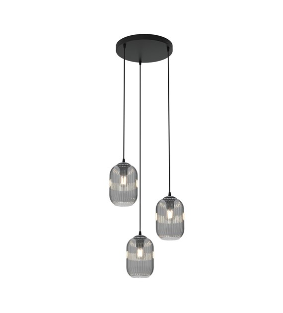 Verdi Ø30 Couleur fumée suspension De Emibig Lighting - Verdi s'int&egrave;gre parfaitement dans les int&eacute;rieurs modernes et &eacute;l&eacute;gants et diffuse une lumi&egrave;re douce et agr&eacute;able - id&eacute;ale pour les salons, les salles &agrave; manger ou les espaces publics.
