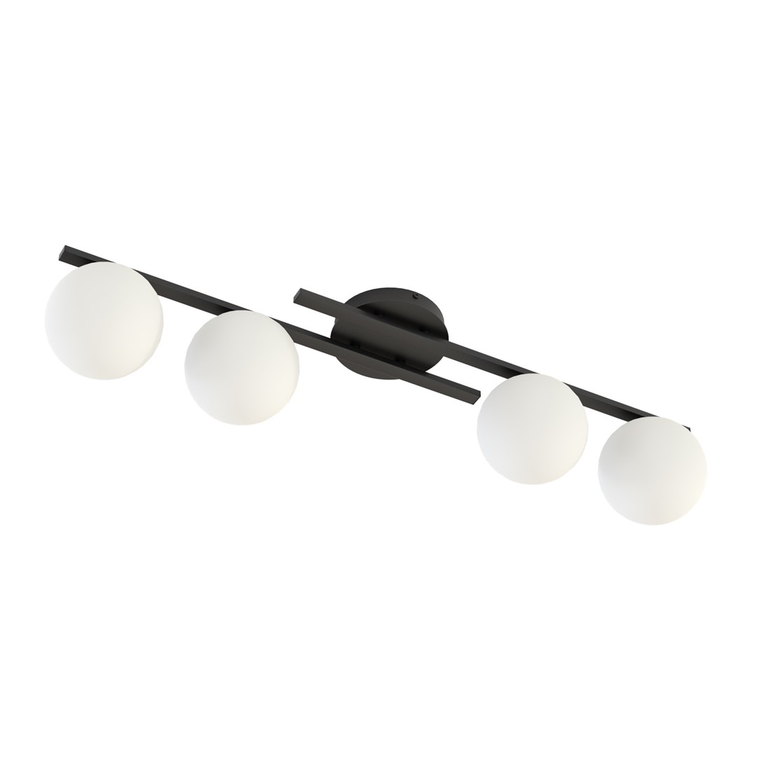Kairo 87cm Noir plafonnier De Emibig Lighting - Le design minimaliste s'int&egrave;gre parfaitement dans n'importe quelle maison et n'importe quel style.