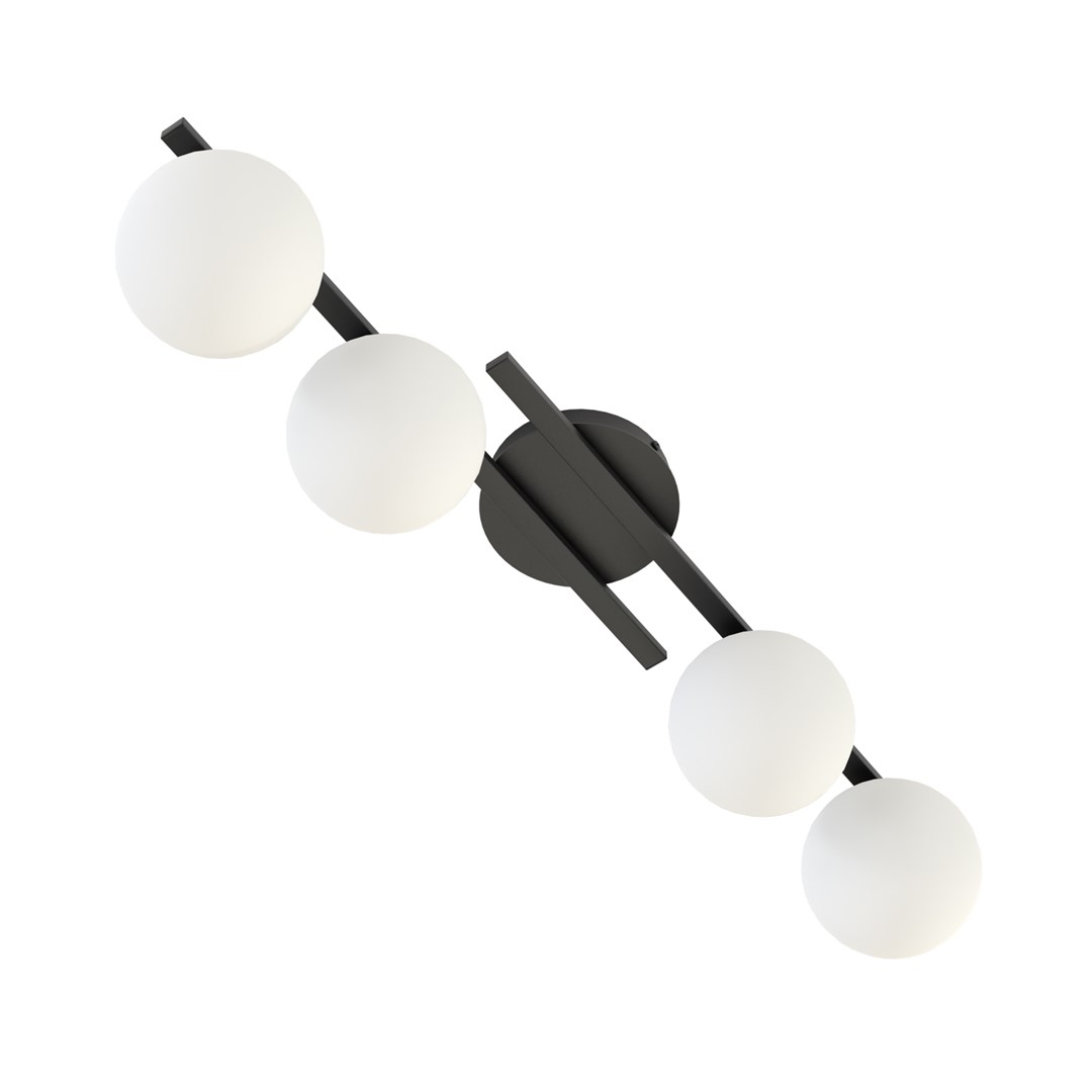 Kairo 87cm Noir plafonnier De Emibig Lighting - Le design minimaliste s'int&egrave;gre parfaitement dans n'importe quelle maison et n'importe quel style.