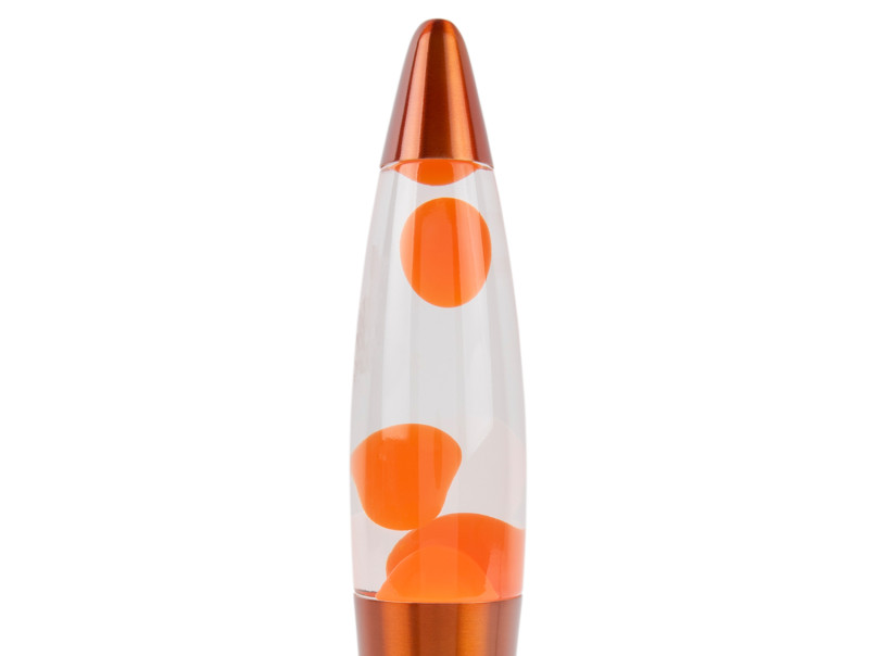 Rocket 35cm Orange lampe pour enfant De Leitmotiv - Elle est fournie avec un câble noir de 1,65 m, un interrupteur et une prise.