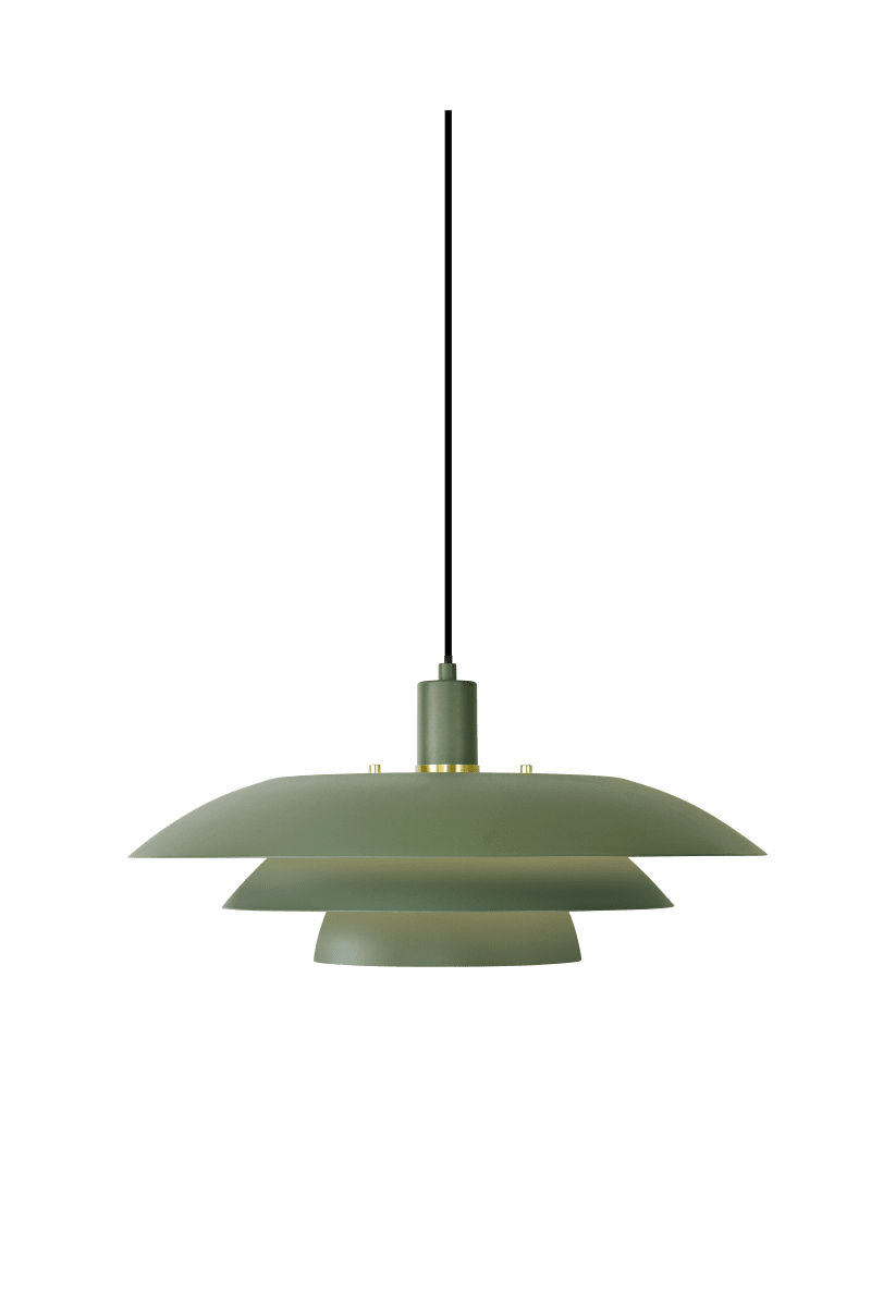 Epsilon Ø45 Vert suspension De Aneta Lighting - Utbytbara detaljer i krom och matt m&auml;ssing ing&aring;r f&ouml;r ditt eget val.