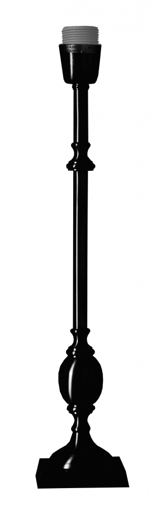 Charlstone 50cm Svart pied de lampe De Hallbergs - Charlstone &auml;r en elegant lampfot i metall med en klassisk och tidl&ouml;s design.