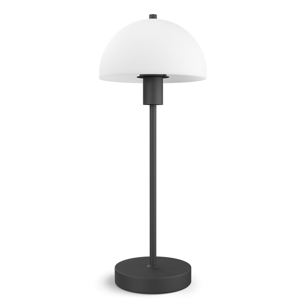 Vienda 48cm Noir lampe de table De Herstal - La lampe de table Vienda avec son design classique et &eacute;l&eacute;gant permet une utilisation &agrave; long terme dans le salon.