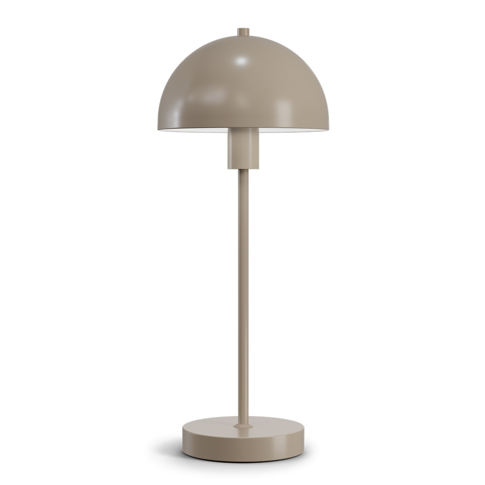 Vienda 48cm Beige lampe de table De Herstal - La lampe de table Vienda avec son design classique et &eacute;l&eacute;gant permet une utilisation &agrave; long terme dans le salon.