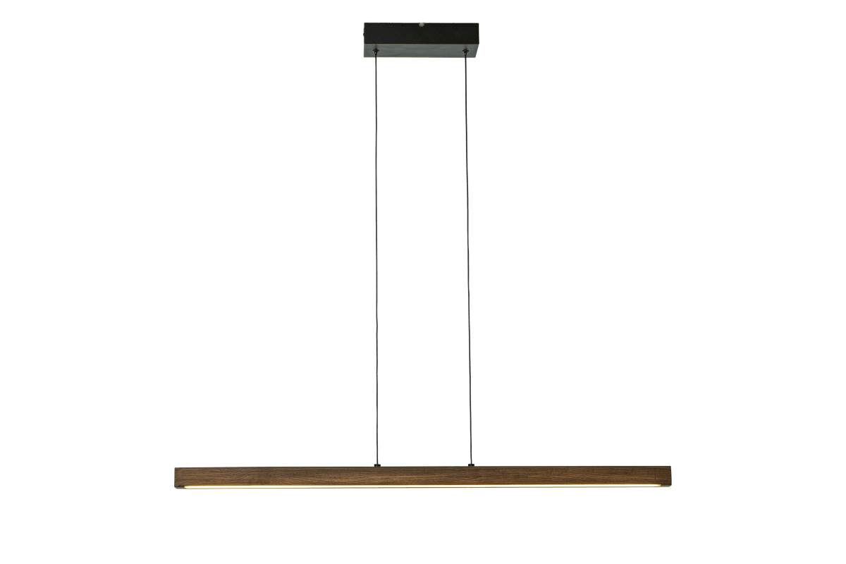 Linea 100cm Brun suspension De Aneta Lighting - Il s'adapte parfaitement sur une longue table à manger ou une table de cuisine.