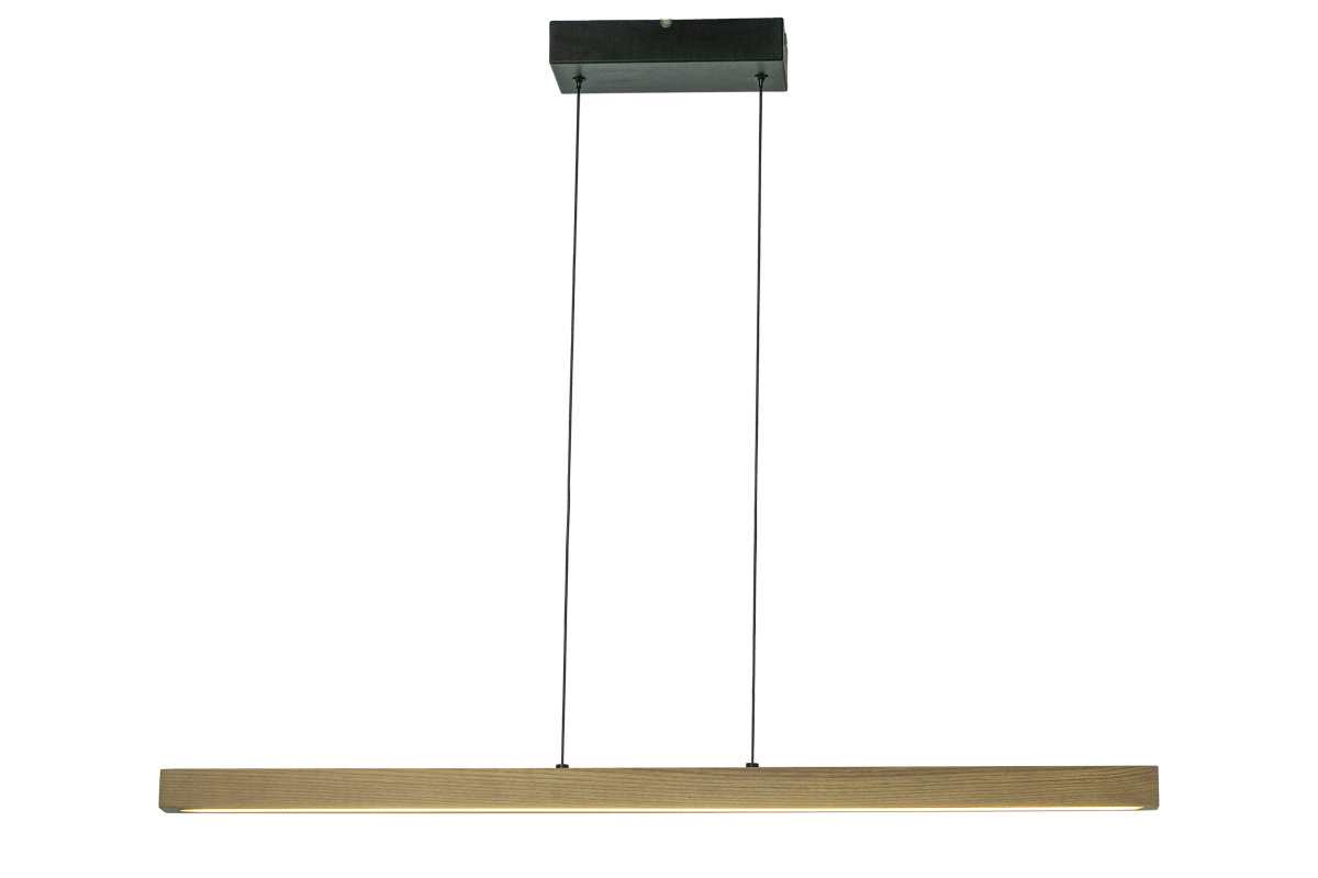 Linea 100cm Nature suspension De Aneta Lighting - Il s'adapte parfaitement sur une longue table &agrave; manger ou une table de cuisine.