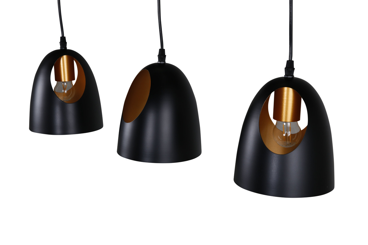 Elda 75cm Noir suspension De Venture Design - Placez-le au-dessus de la table &agrave; manger ou de la cuisine et, avec votre achat, vous obtiendrez non seulement un &eacute;clairage, mais aussi une touche d'&eacute;l&eacute;gance.