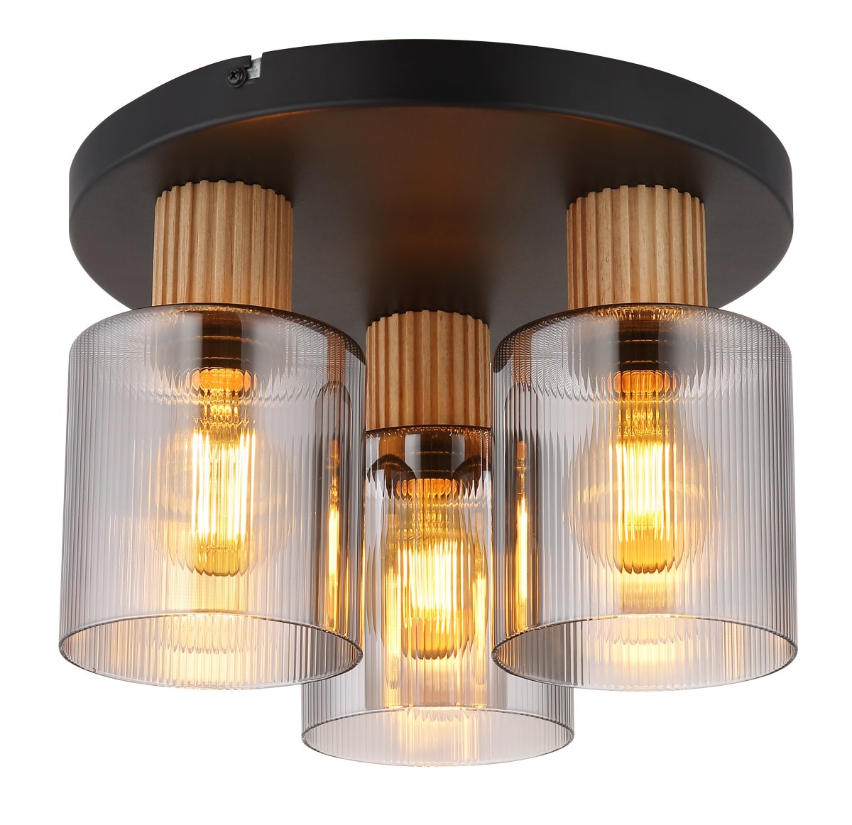 Aleidis 3 Couleur fumée plafonnier De Globo Lighting - Aleidis &auml;r en modern plafond med elegant design.