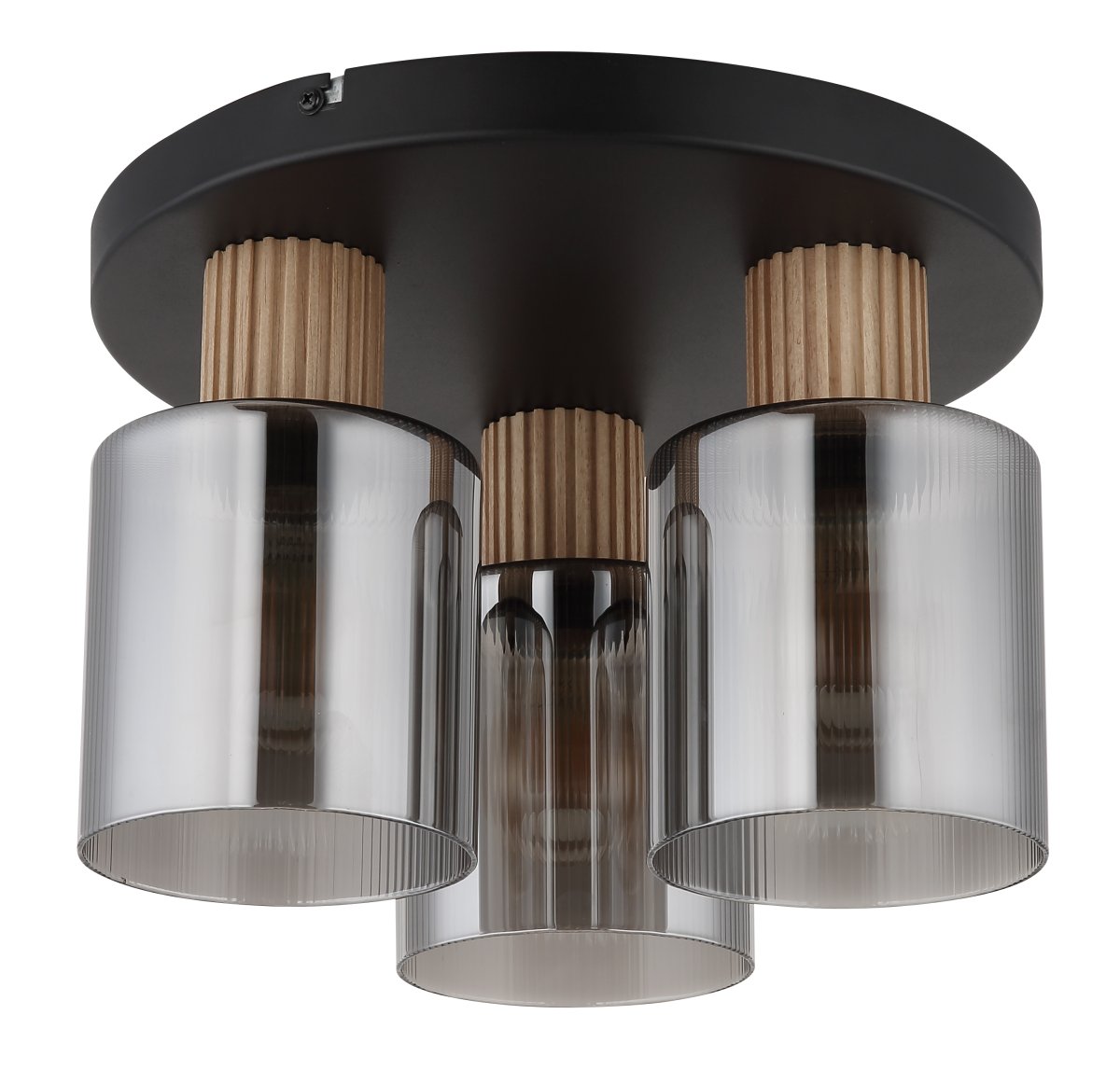 Aleidis 3 Couleur fumée plafonnier De Globo Lighting - Aleidis &auml;r en modern plafond med elegant design.