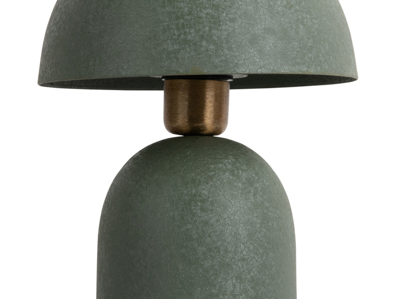 Boaz Mini 30cm Vert lampe de table De Leitmotiv - Elle est fournie avec un câble noir de 2 mètres, un interrupteur et une prise secteur.
