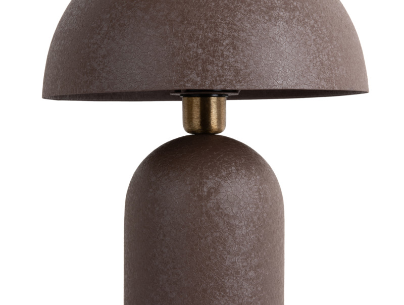 Boaz 43cm Brun lampe de table De Leitmotiv - Elle est fournie avec un câble noir de 2 mètres, un interrupteur et une prise secteur.