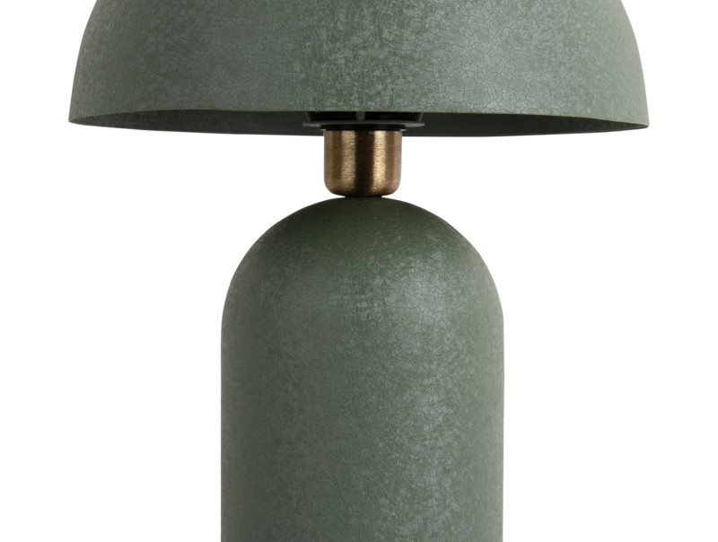 Boaz 43cm Vert lampe de table De Leitmotiv - Elle est fournie avec un c&acirc;ble noir de 2 m&egrave;tres, un interrupteur et une prise secteur.
