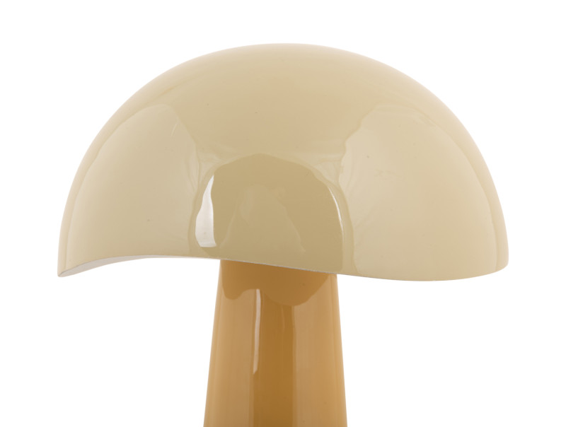 Grato 33cm Jaune lampe de table De Leitmotiv - Son pied jaune miel et son abat-jour jaune pâle créent une ambiance chaleureuse et harmonieuse.