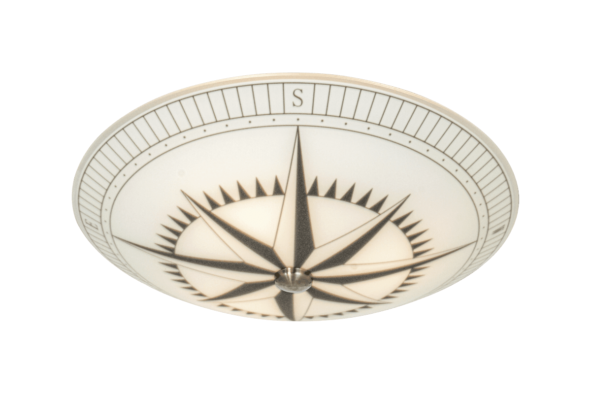 Kompass Ø42 Blanc plafonnier De Aneta Lighting - La lumière est fixée au plafond à l'aide d'une suspension à crochet et d'un bornier, et la prise d'éclairage est facile à installer.