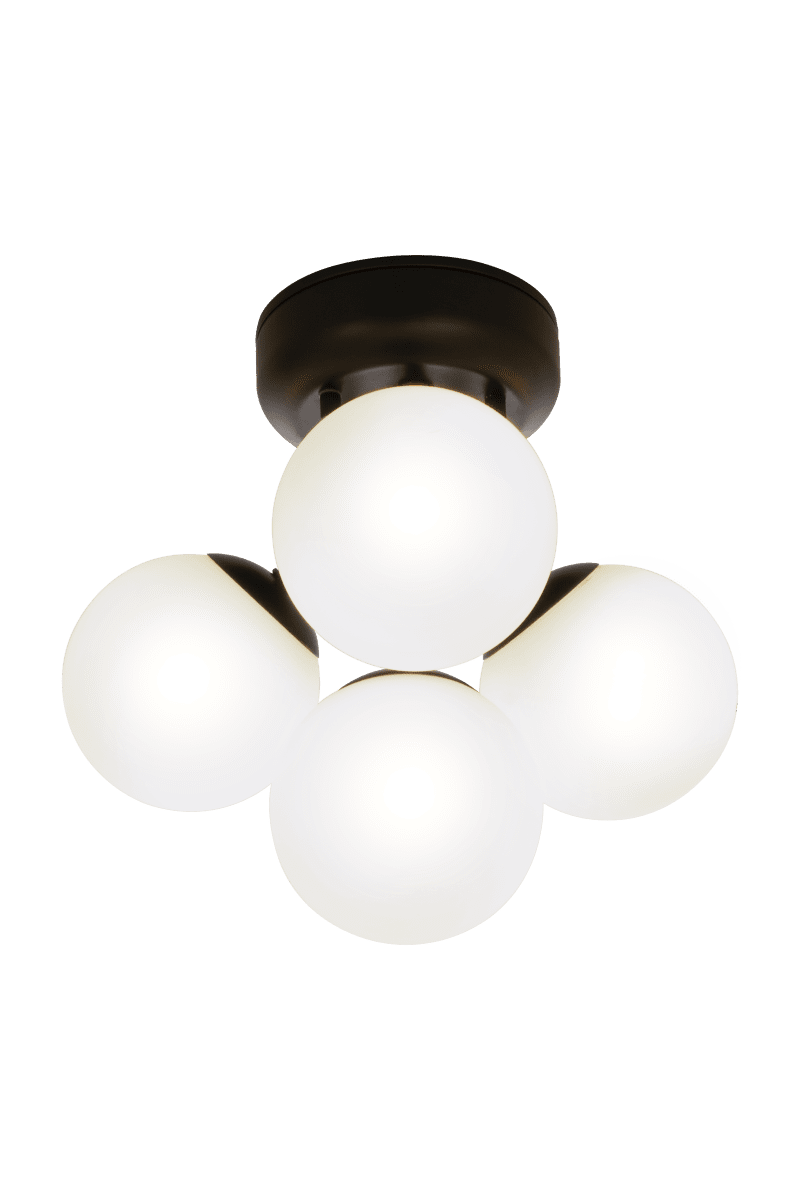 Nicosia Ø26 Noir lampe de salle de bain De Aneta Lighting - Une lampe de salle de bain moderne en noir tendance pour ce petit quelque chose en plus dans la salle de bain.