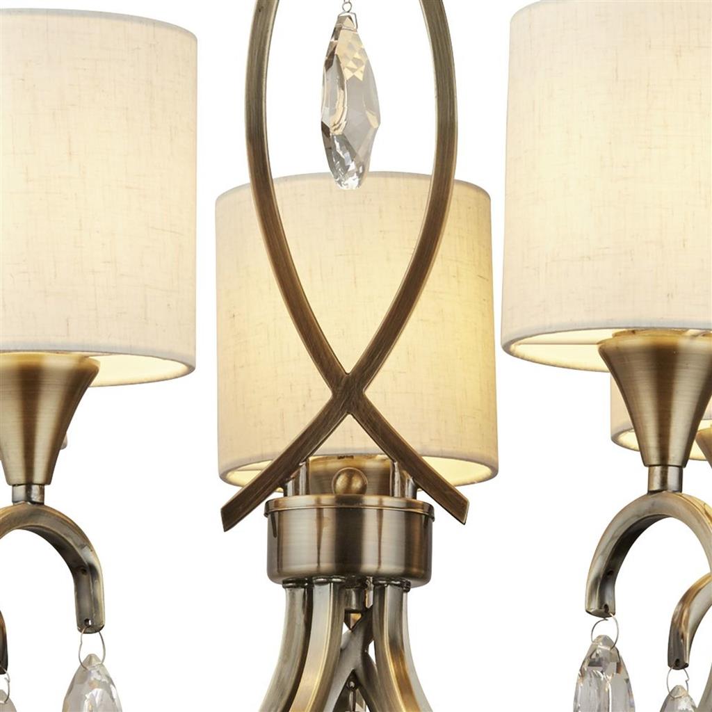 Alberto Ø52 Laiton antique suspension De Searchlight - La suspension Alberto, en métal finition laiton antique, apporte une touche d'élégance et de style à votre intérieur.