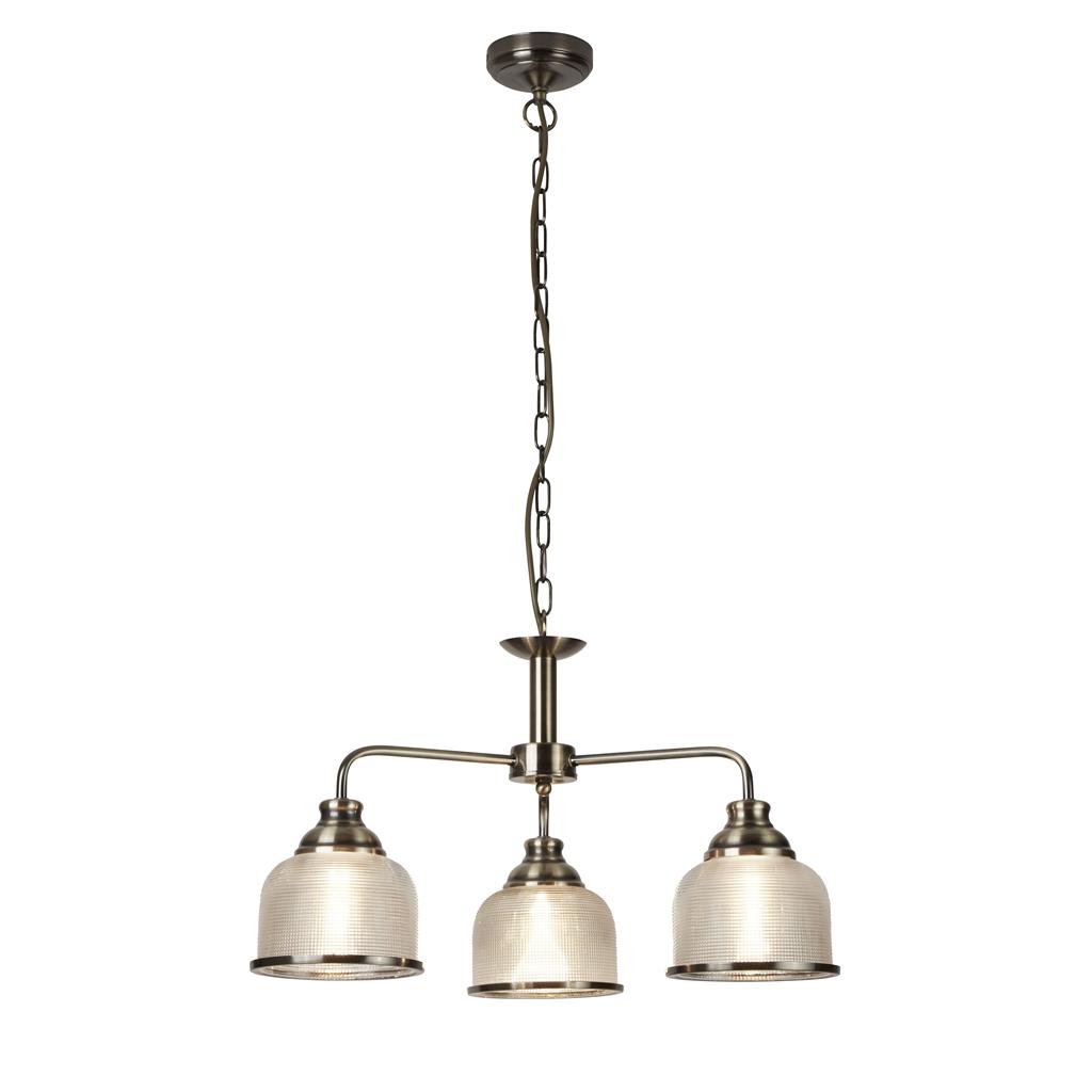 Bistro Ø56 Laiton antique suspension De Searchlight - Bistro est une élégante suspension dotée d'une structure robuste qui apporte une touche à la fois moderne et intemporelle à votre cuisine ou salle à manger.