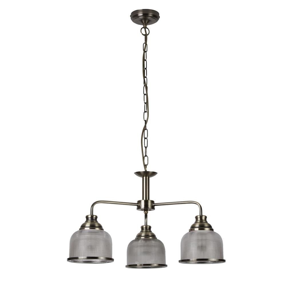 Bistro Ø56 Laiton antique suspension De Searchlight - Bistro est une élégante suspension dotée d'une structure robuste qui apporte une touche à la fois moderne et intemporelle à votre cuisine ou salle à manger.