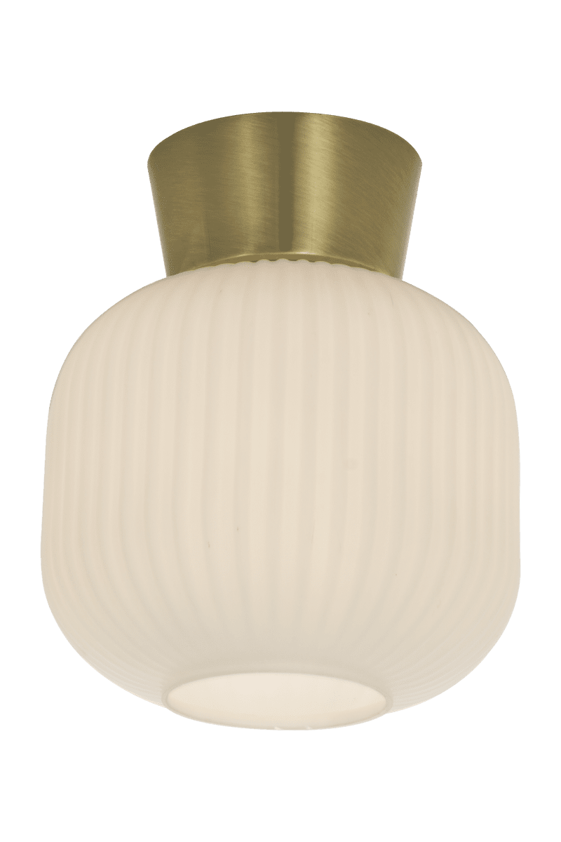 Vanja Ø20 Laiton/Blanc plafonnier De Aneta Lighting - Vanja est un petit plafonnier élégant, idéal pour les petites pièces comme les couloirs, les cuisines ou les chambres.